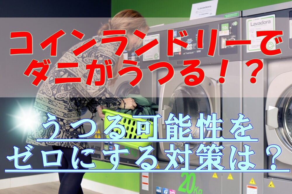 コインランドリーでダニがうつるってホント うつる可能性をゼロにする対策は 寝室のダニさんキラー